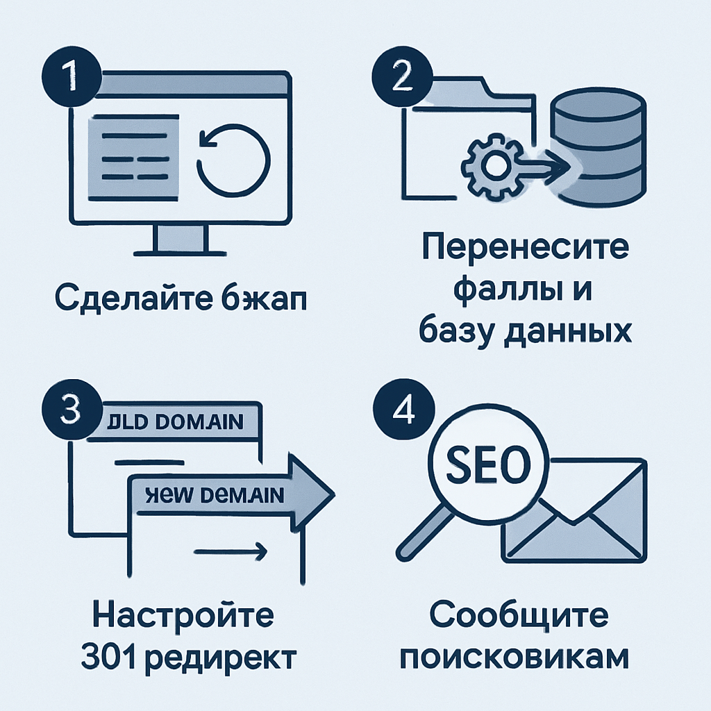 Как перенести сайт на новый домен: пошаговое руководство