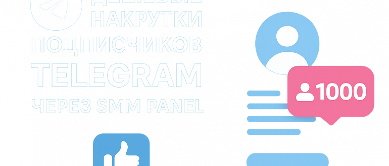 Дешевые накрутки подписчиков Telegram через SMM Panel